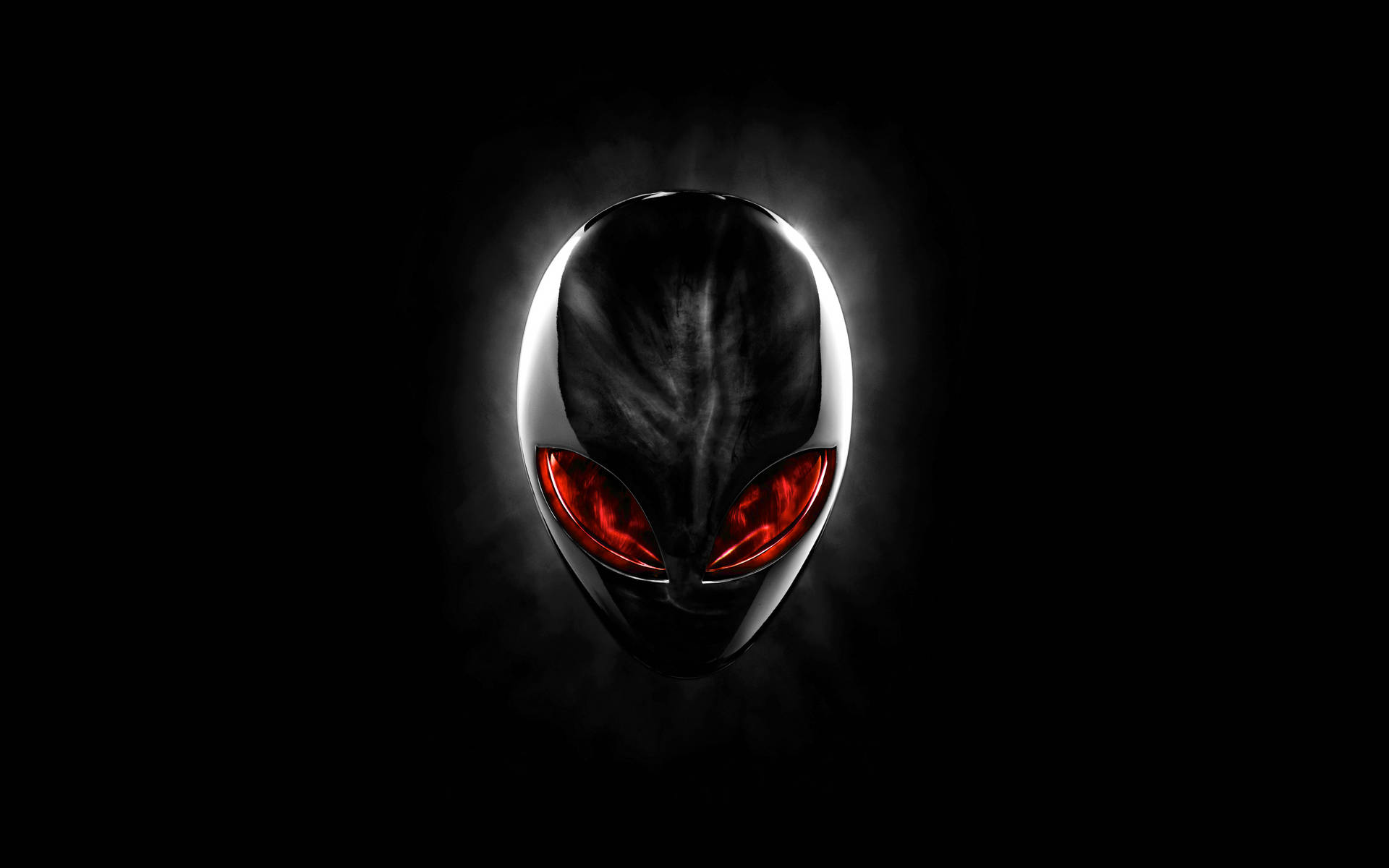 Red-eyed White Alienware Background