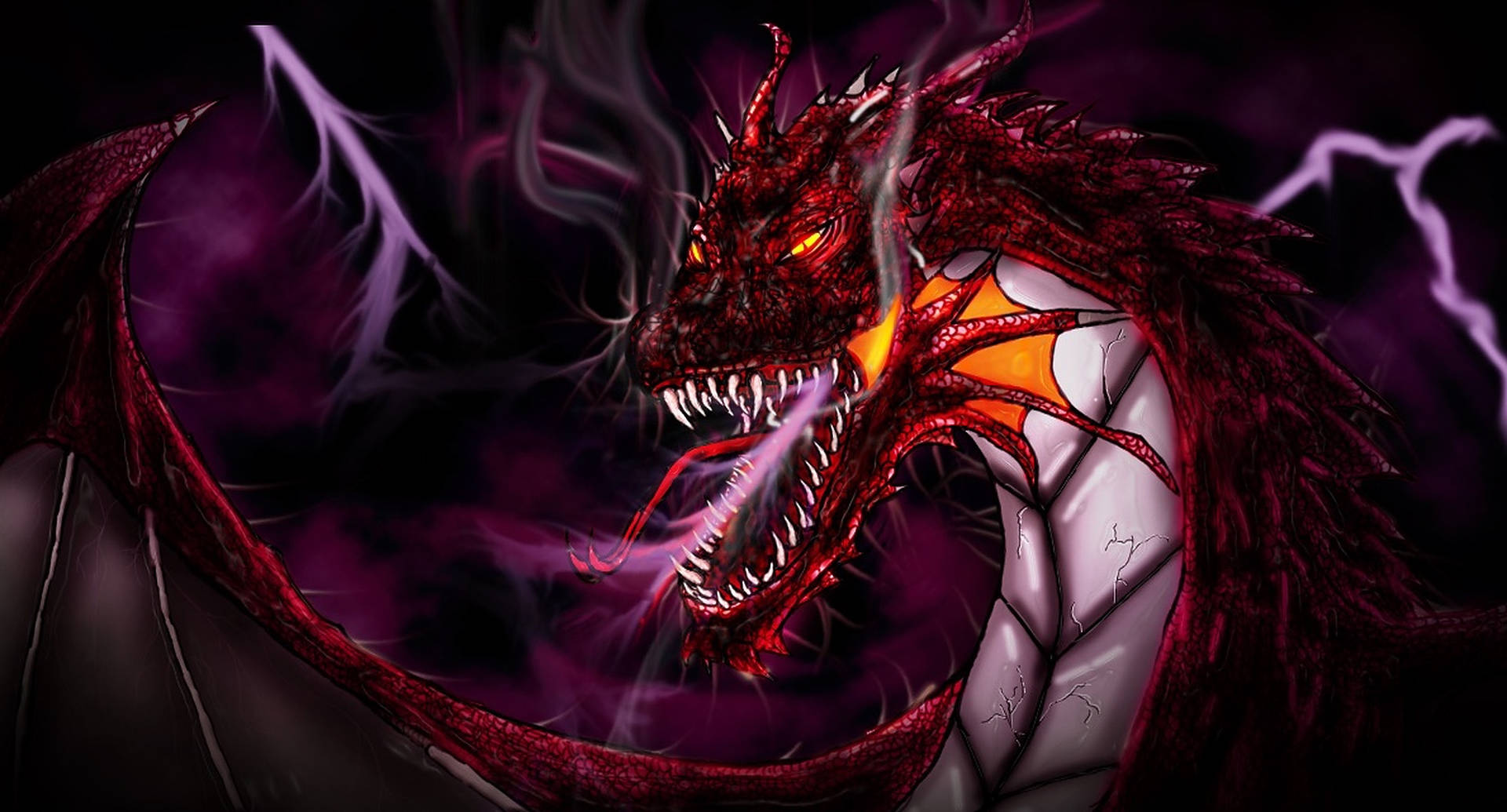 Red Eyes Lightning Dragon