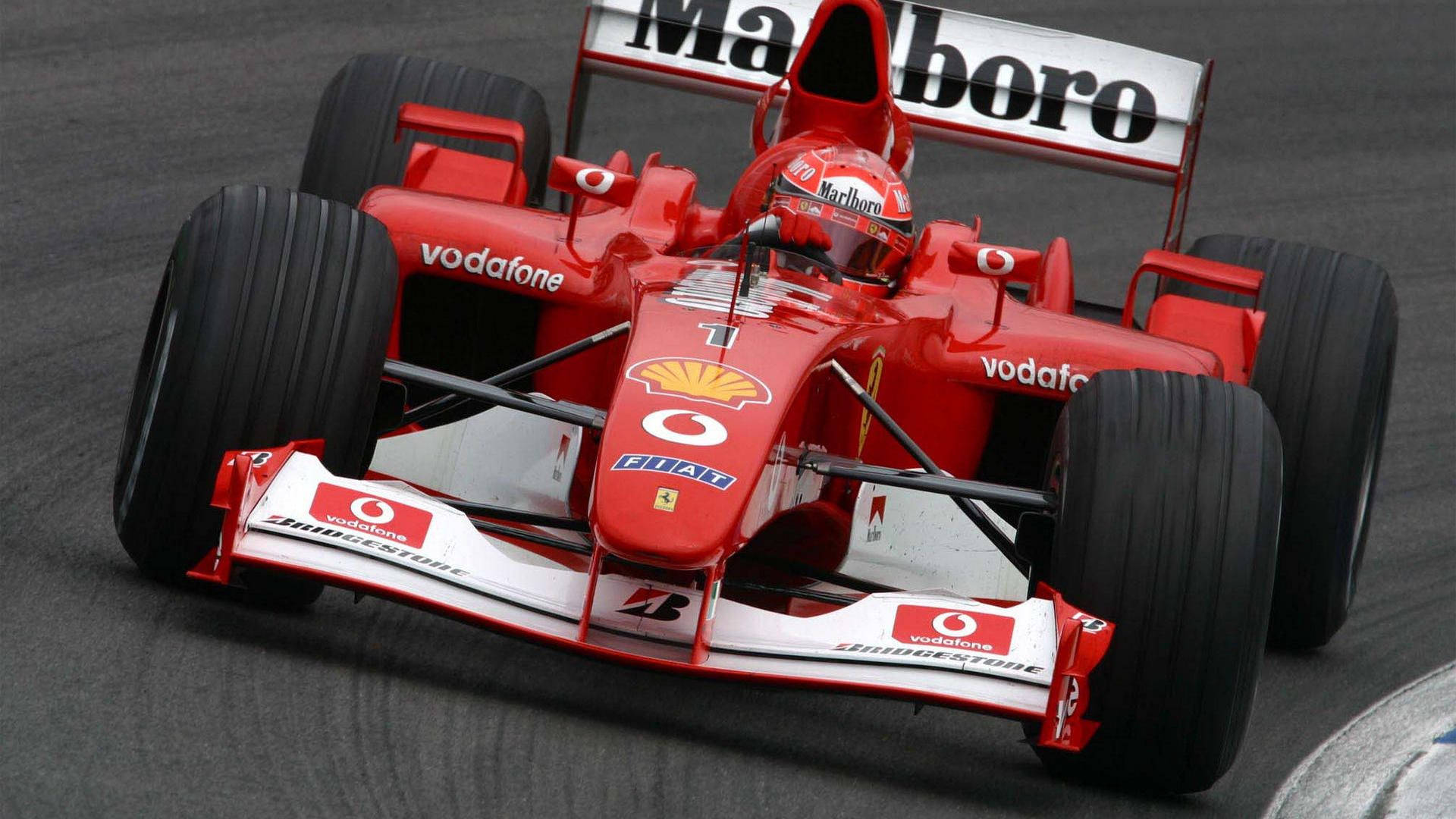 Red F2002 Michael Schumacher Background