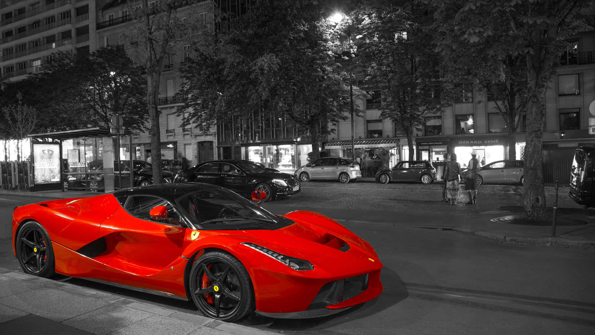 Red Ferrari Live Car Background