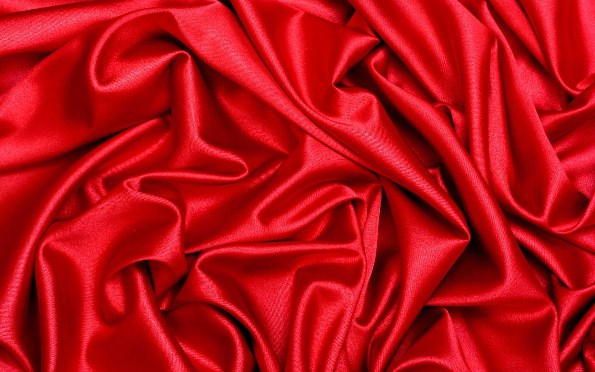 Red Folded Silk Cloth Background