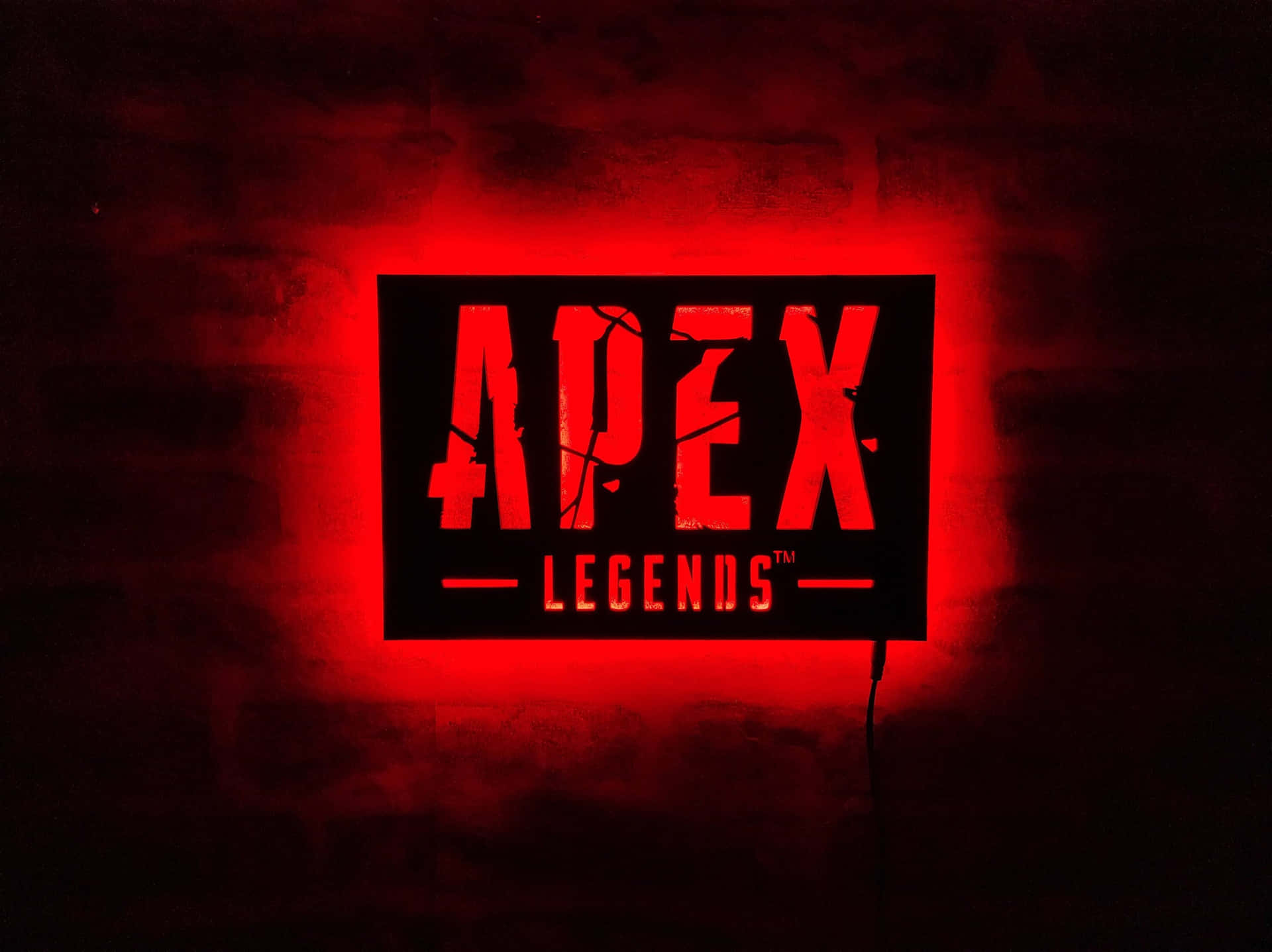 Red Full Apex Legends Logo Text Background