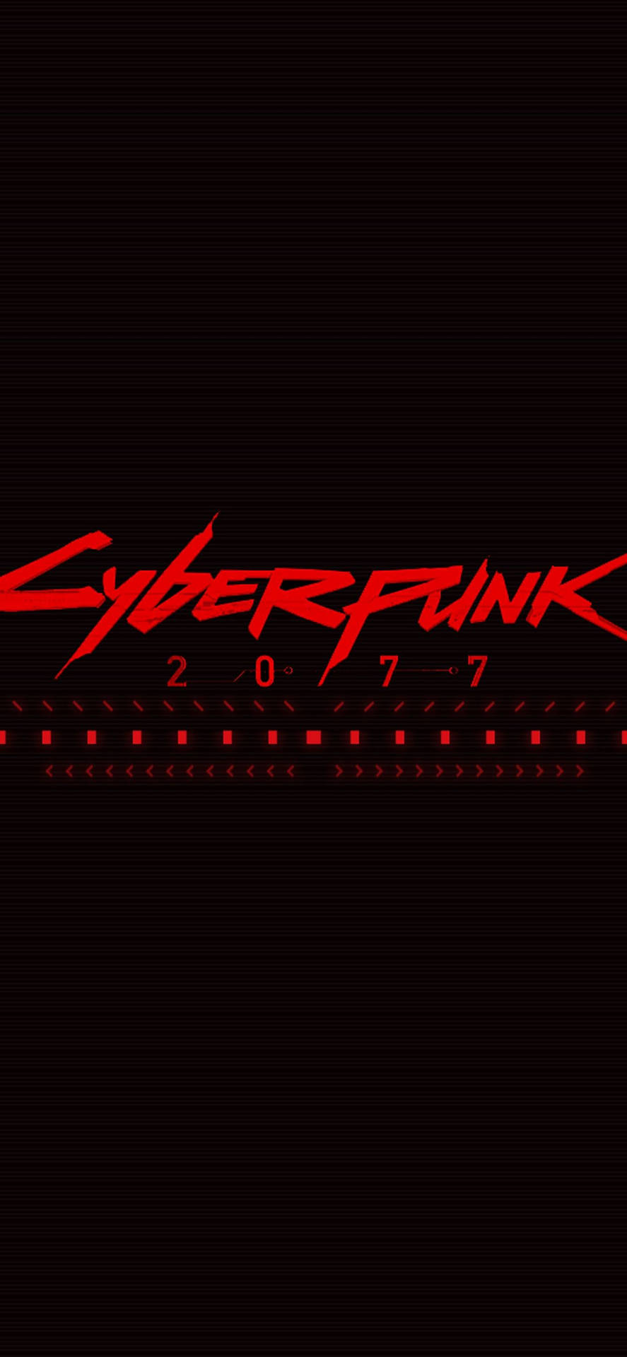 Red Game Title Cyberpunk 2077 Iphone Background