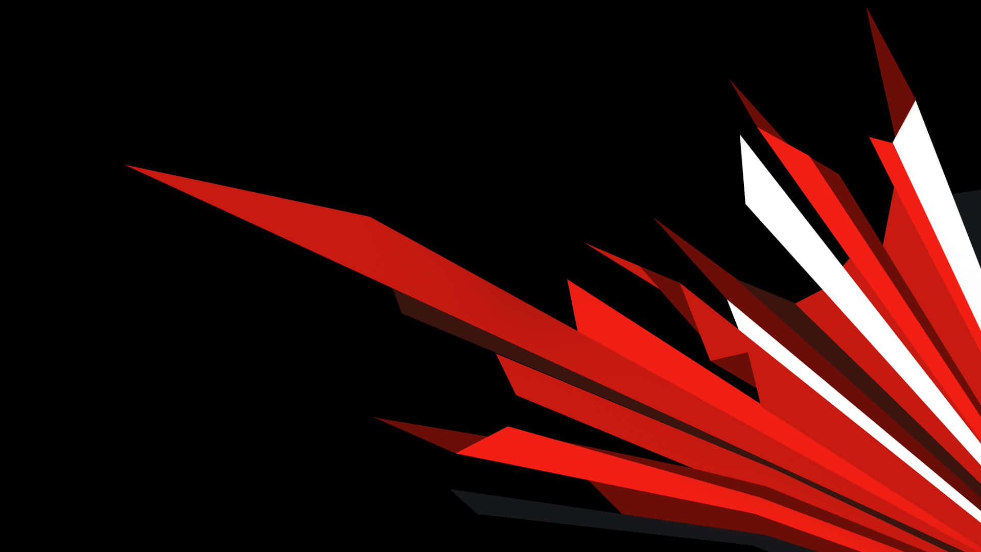 Red Gaming Abstract Origami Background