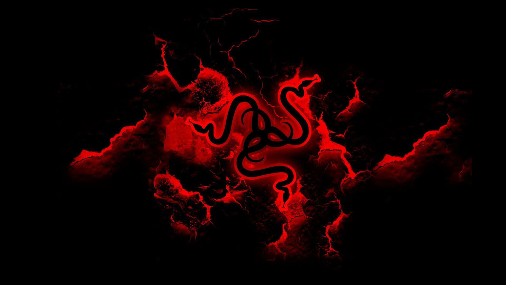 Red Gaming Razer Logo Wallpaper Background