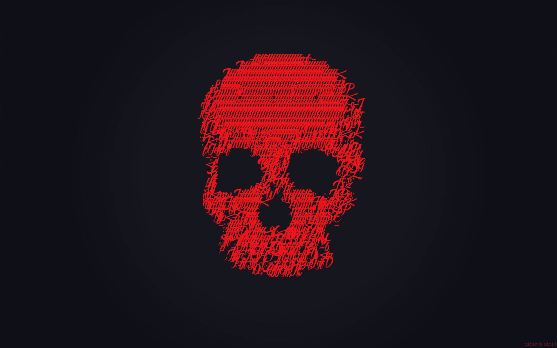 Red Gangster Skull Background