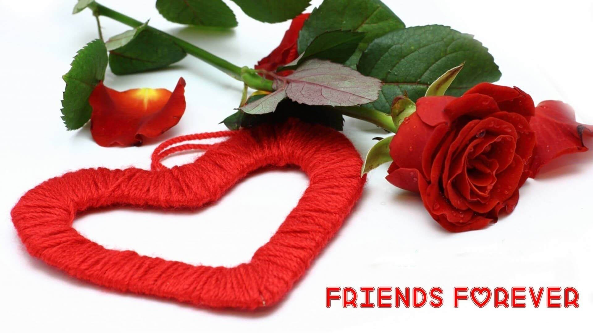 Red Gifts For Friendship Day Background