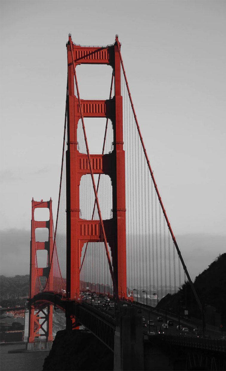 Red Golden Gate Bridge San Francisco Iphone