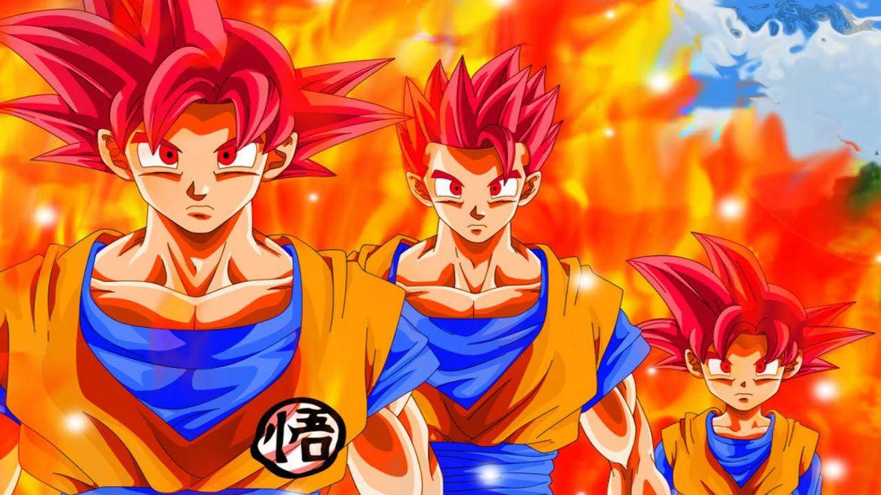 Red Goten, Goku, Gohan