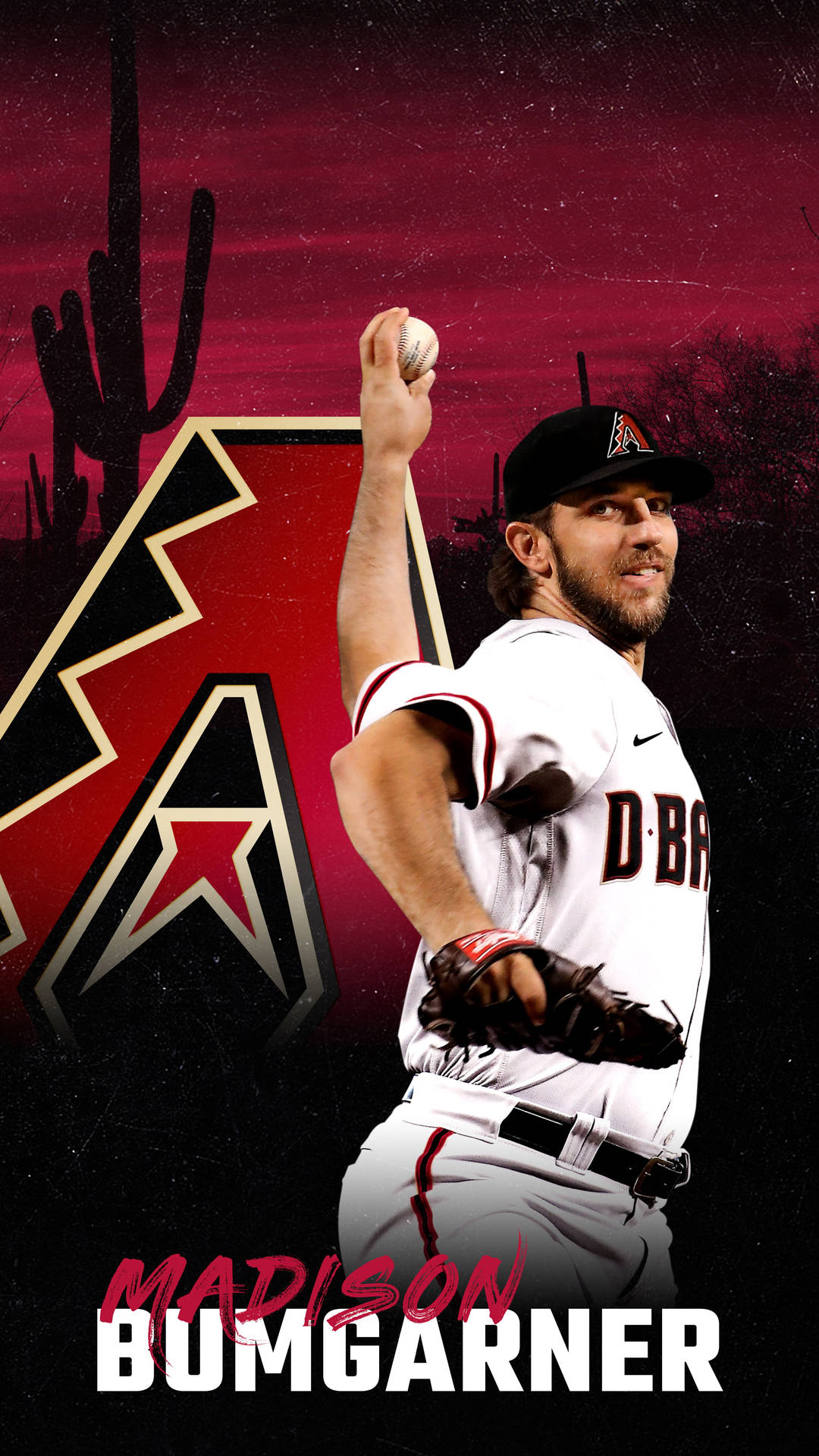 Red Graphic Edit Madison Bumgarner Background