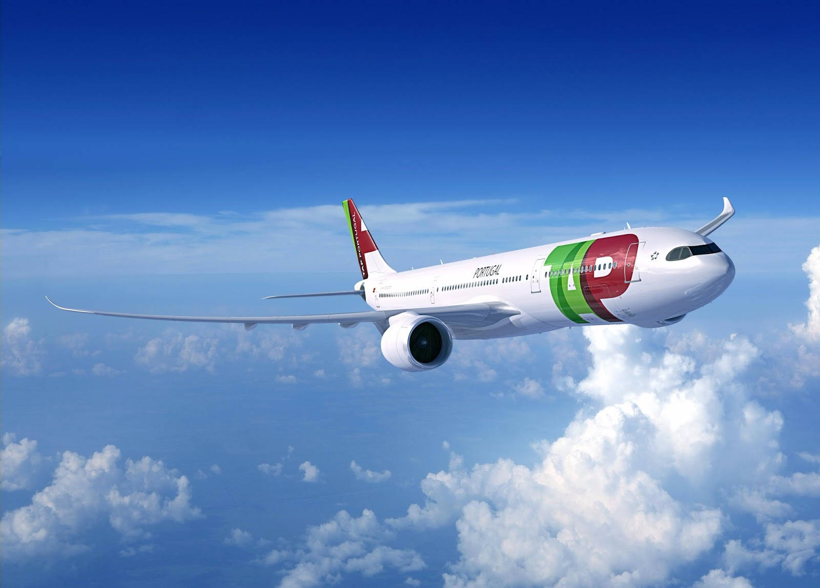 Red Green Tap Portugal Plane