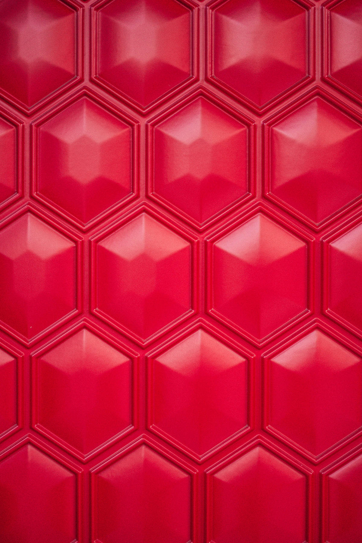 Red Grid Wall Texture Background