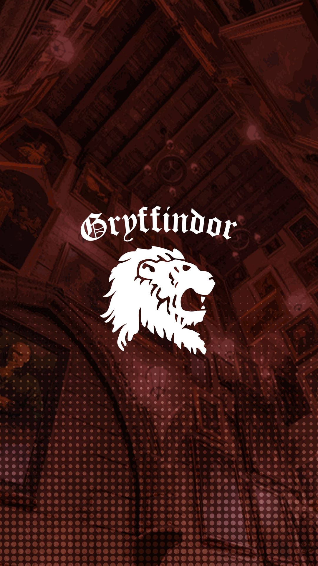 Red Gryffindor Hogwarts Aesthetic Background