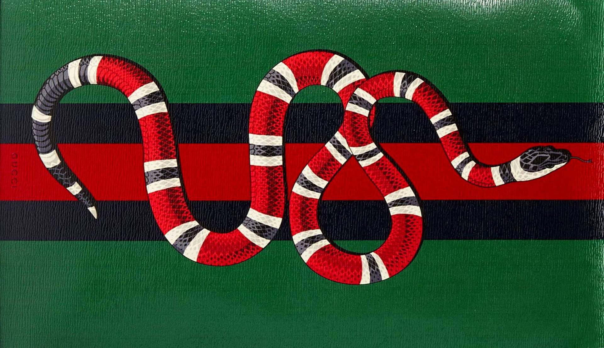 Red Gucci King Snake Background
