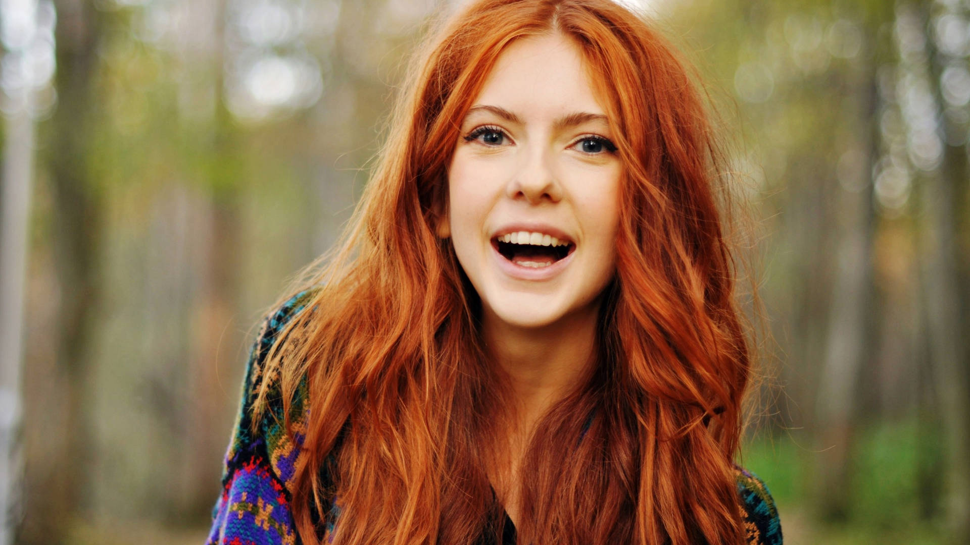 Red Hair Women Ebba Zingmark Background