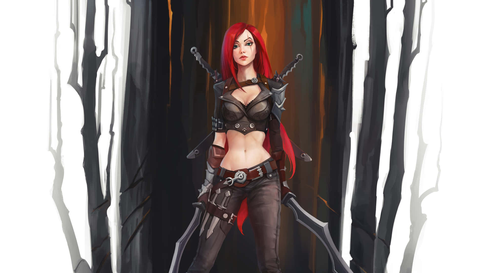 Red Haired Assassin Fantasy Art