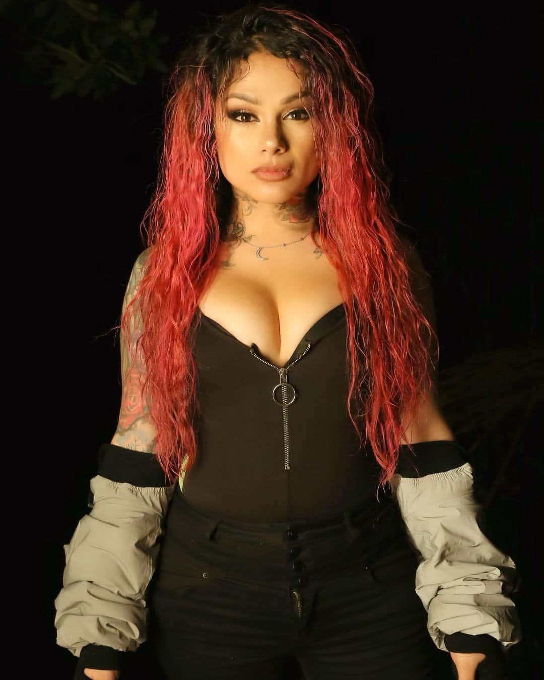 Red Haired_ Music_ Artist_ Nighttime_ Portrait Background