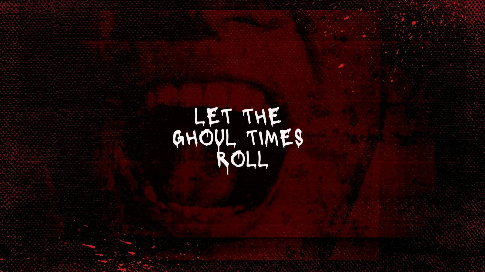 Red Halloween Grunge Ghoul Times Background