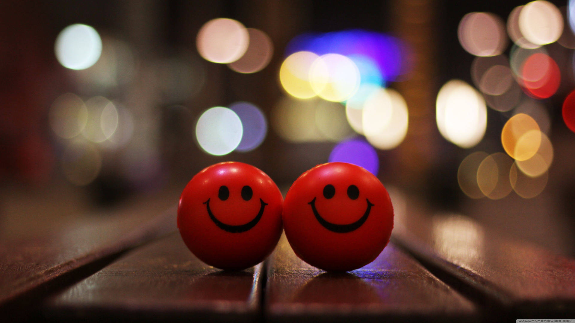 Red Happy Stress Ball Background
