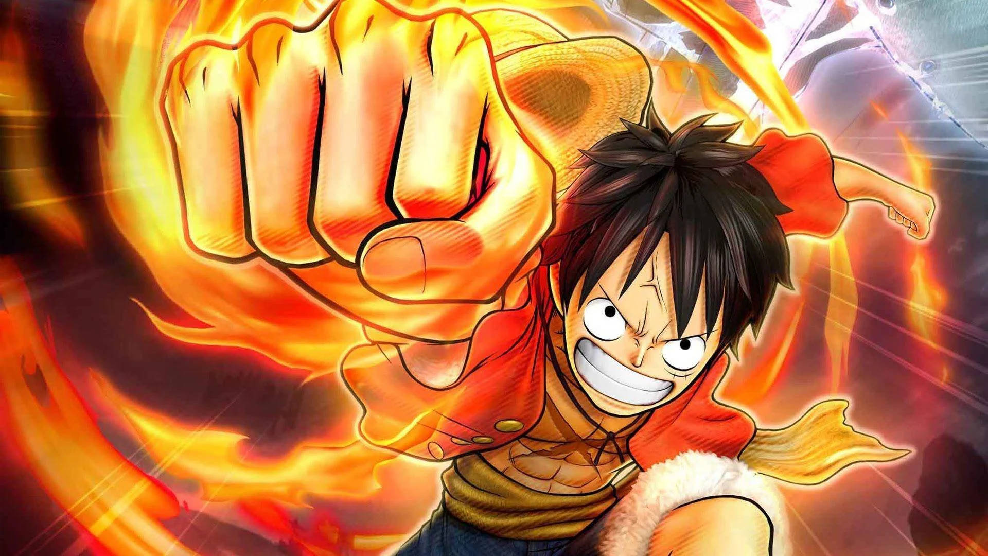 Red Hawk Luffy Anime Profile Background