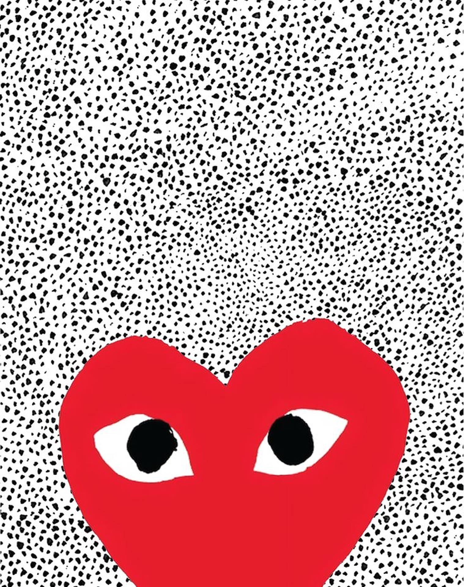 Red Heart Cdg Static Background