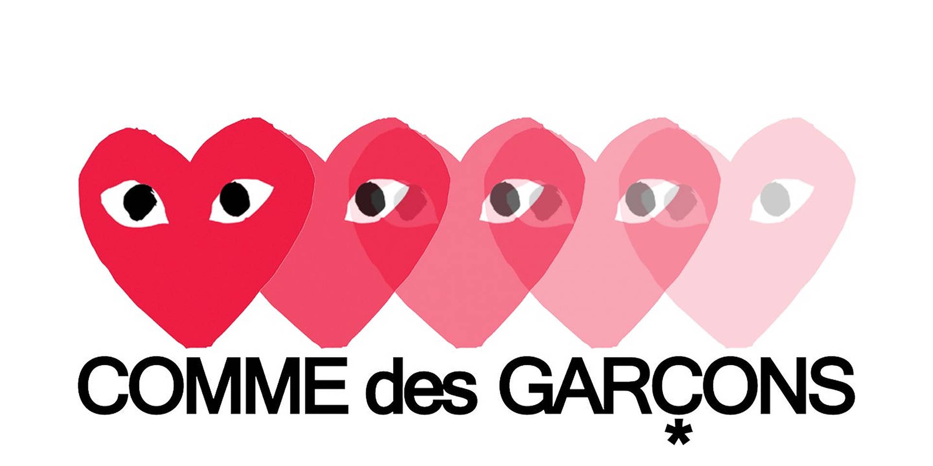 Red Heart Gradient Cdg Background