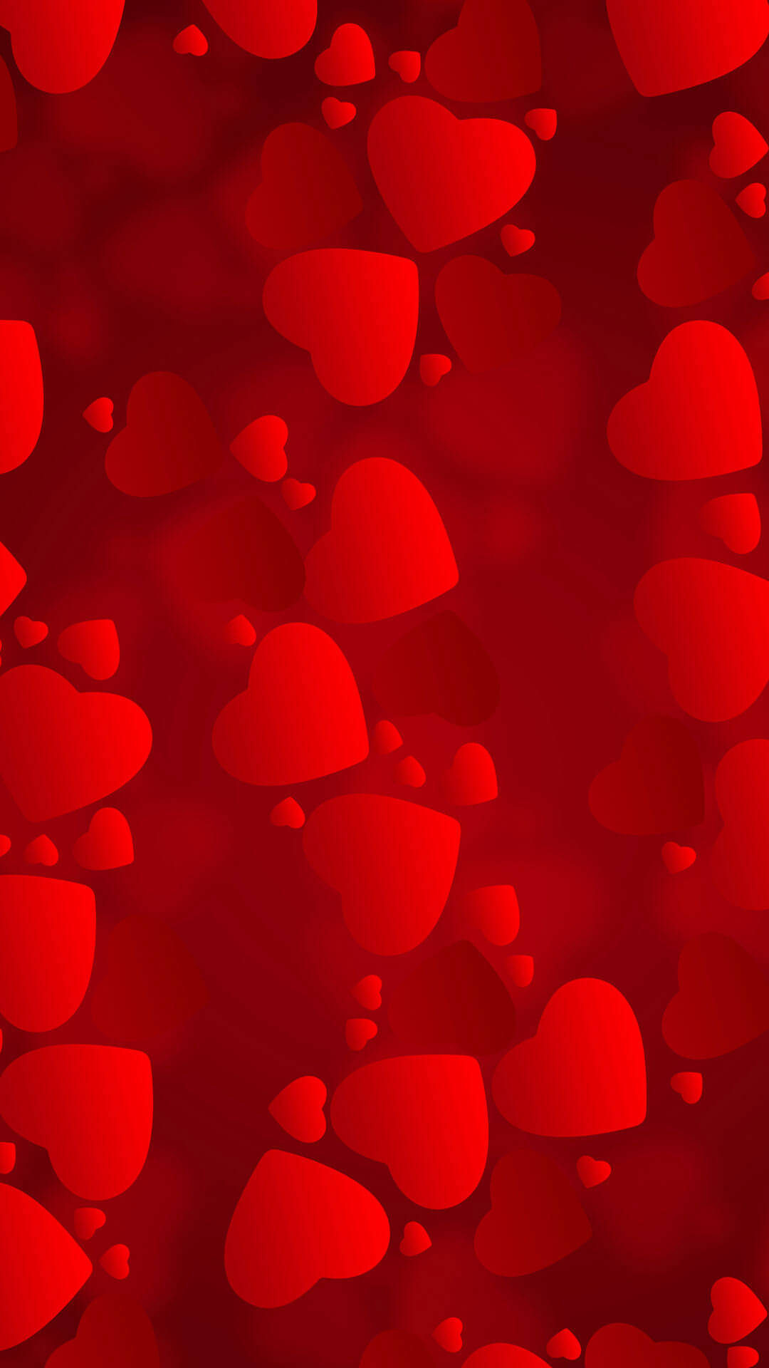 Red Hearts On A Red Background Background