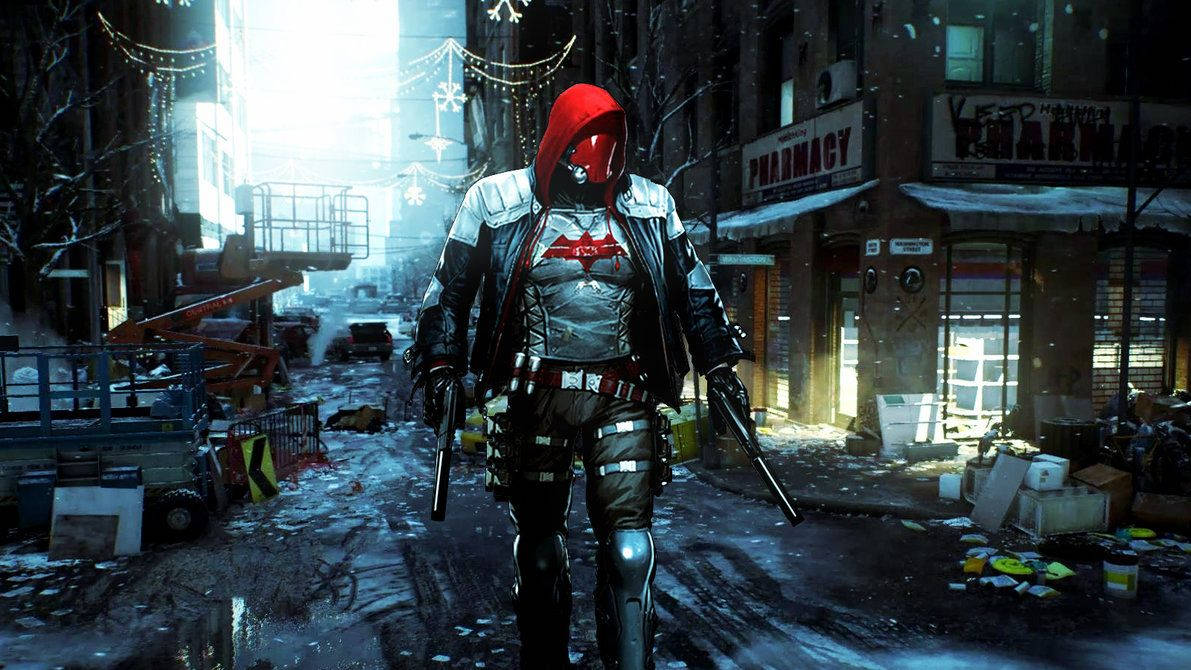 Red Hood Chaotic City Background