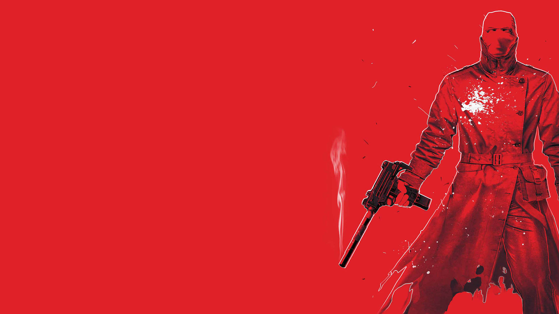 Red Hood Holding A Gun Background