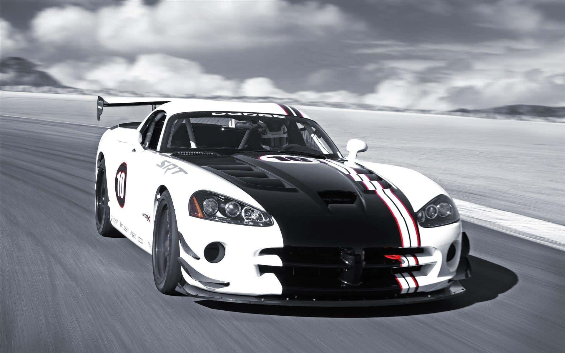 Red Hot Dodge Viper On The Streets
