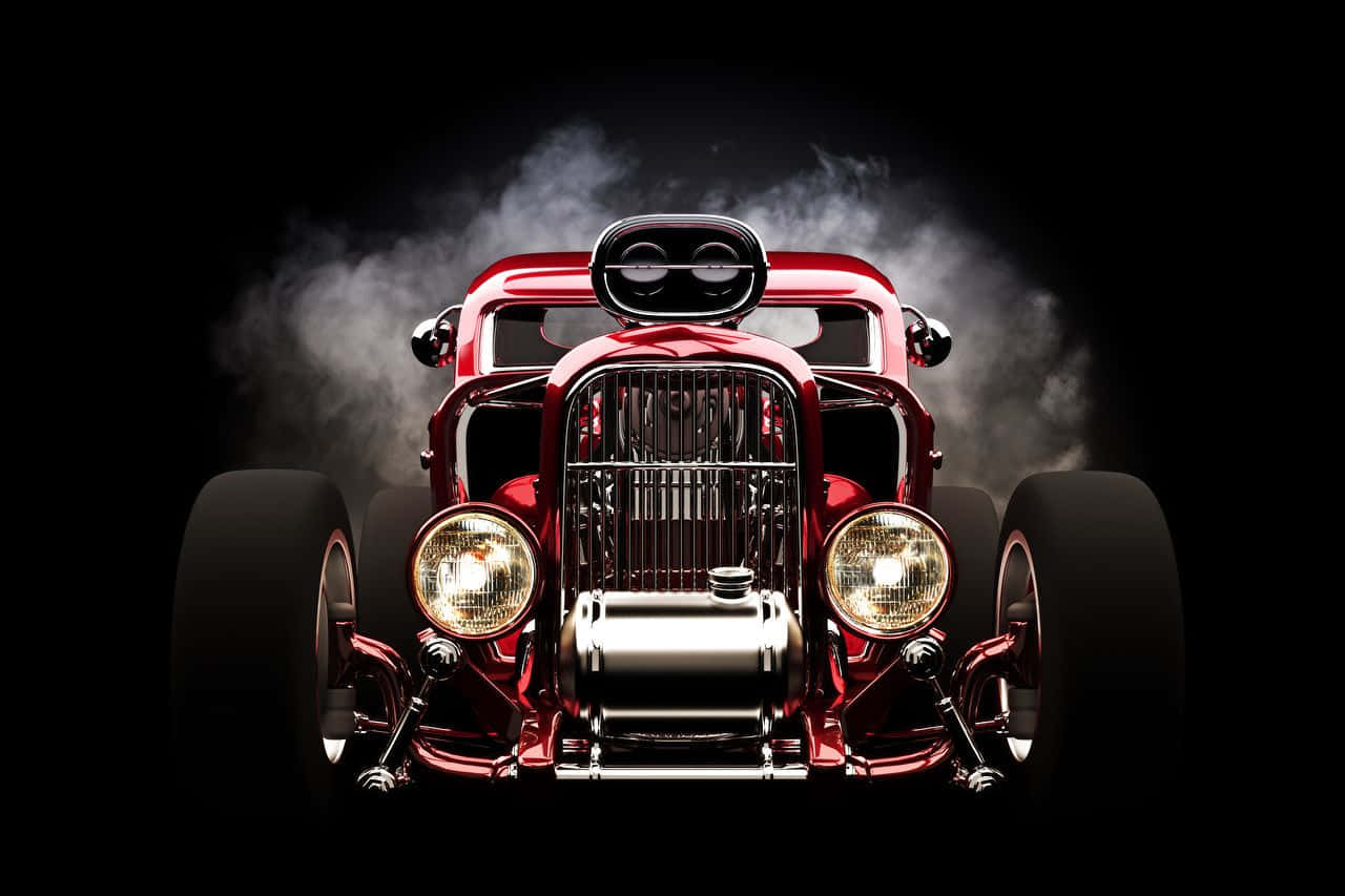 Red Hot Rod Iphone Theme Background