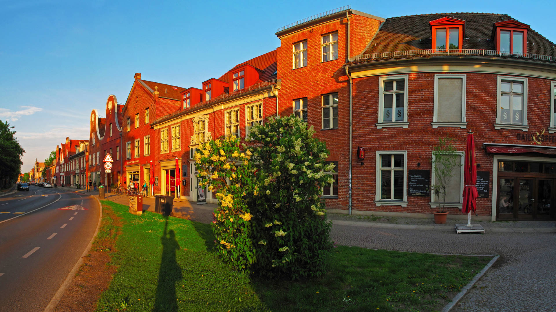 Red Houses In Potsdam Germany Background