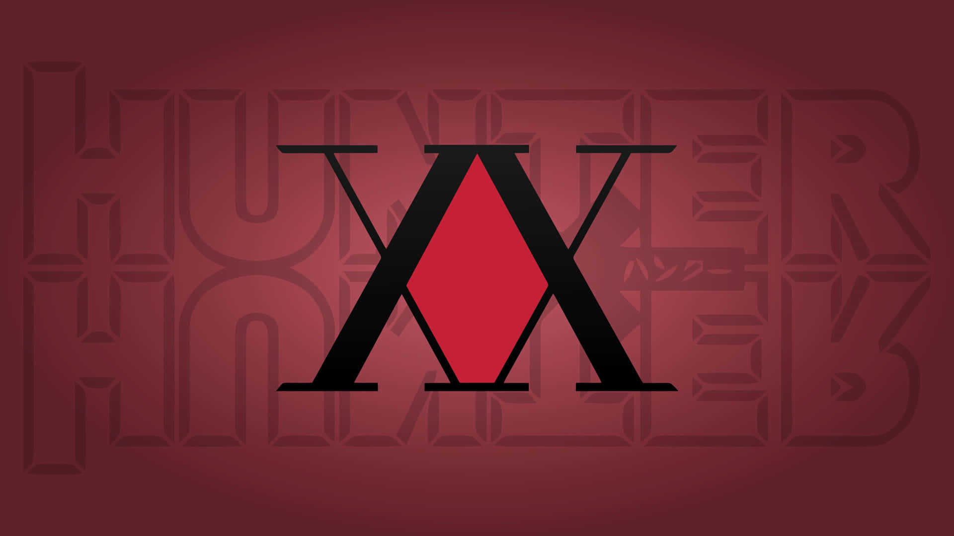 Red Hunter X Hunter Logo Background