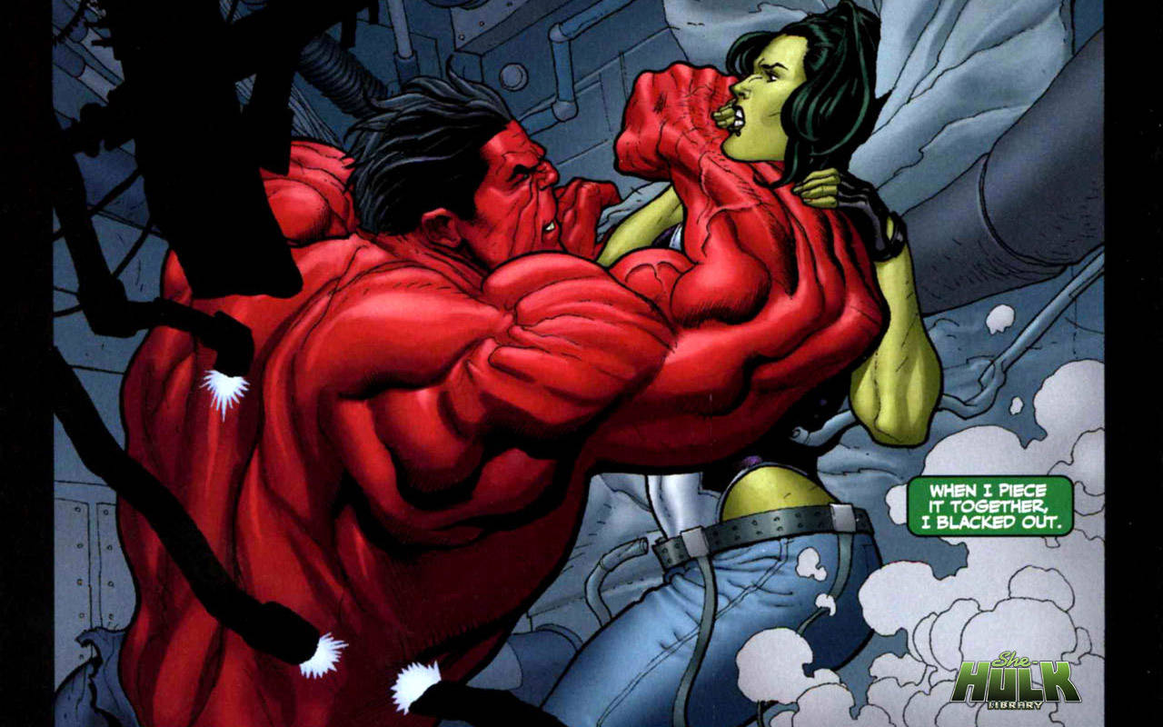 Red Incredible Hulk And She-hulk