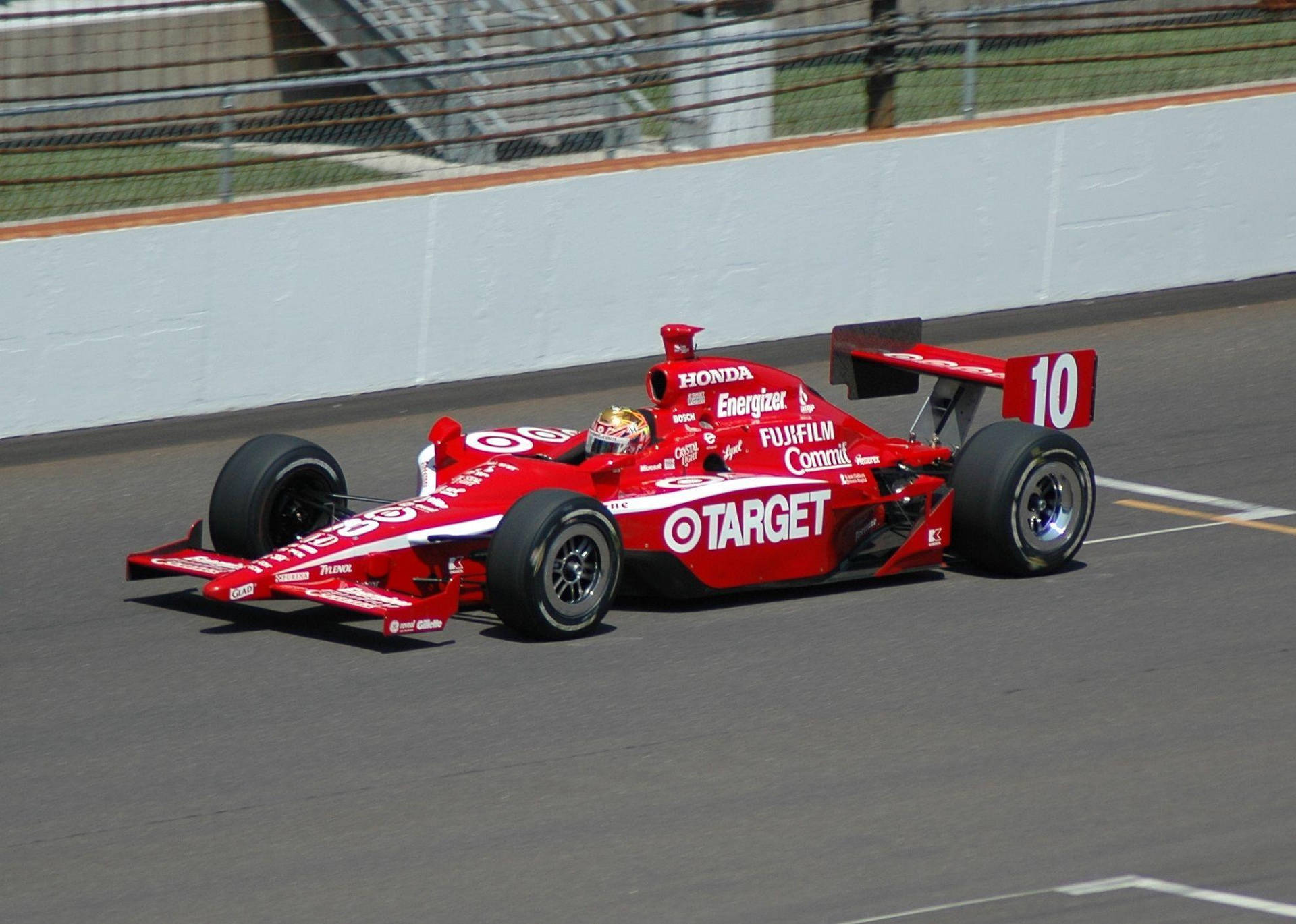 Red Indianapolis 500 Racing Car Background