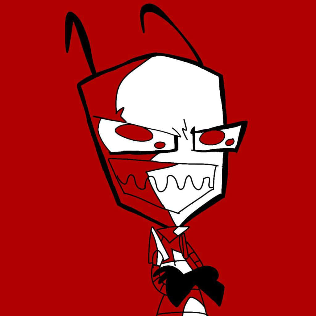 Red Invader Zim Random Pfp Background