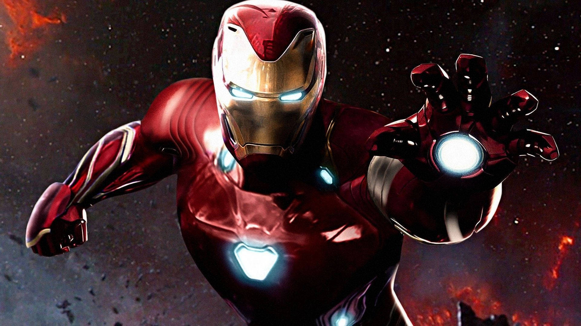 Red Iron Man Full Hd Background