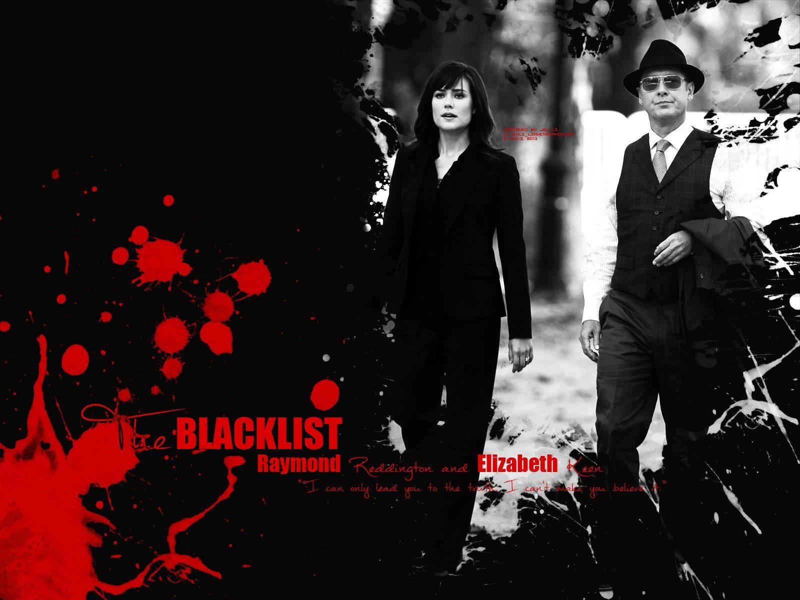 Red Is The Color Of The Blacklist Background