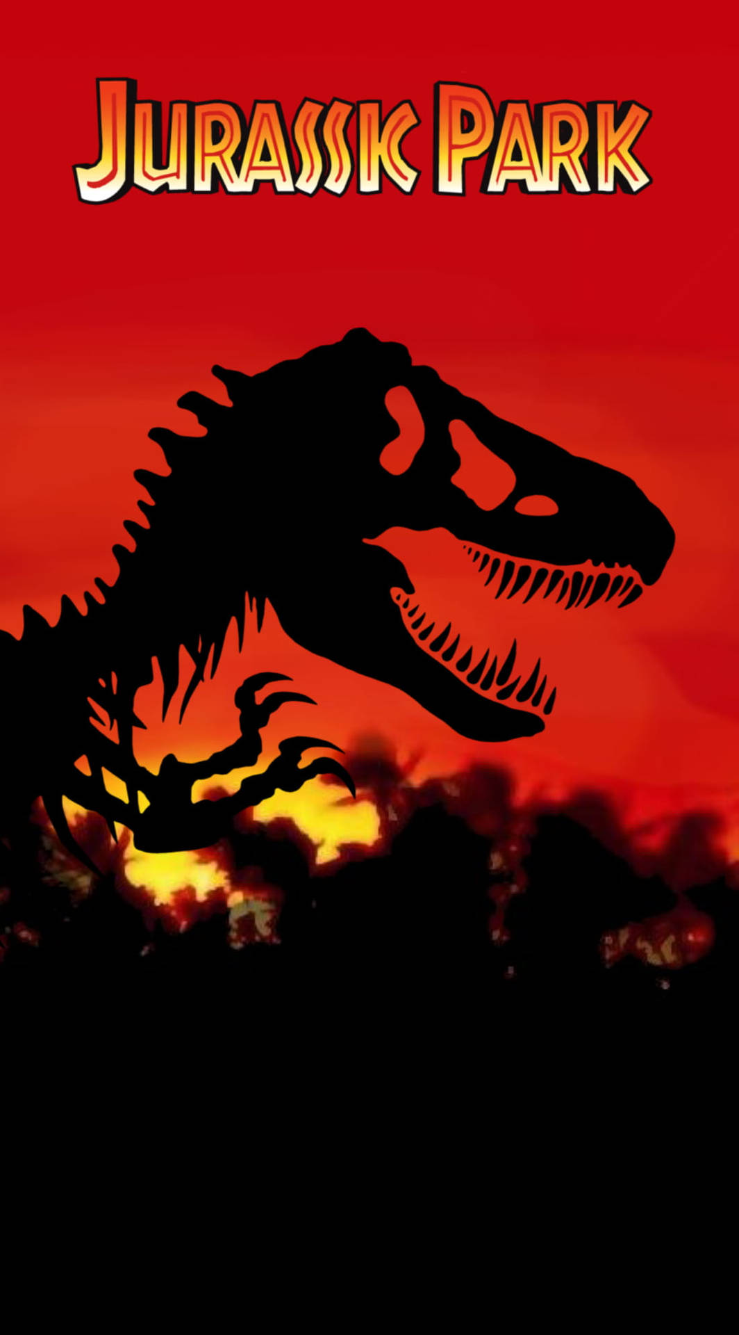 Red Jurassic World Poster Background