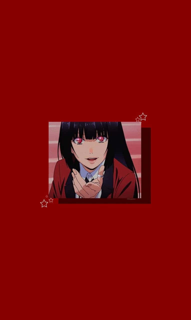 Red Kakegurui Anime Aesthetic Background