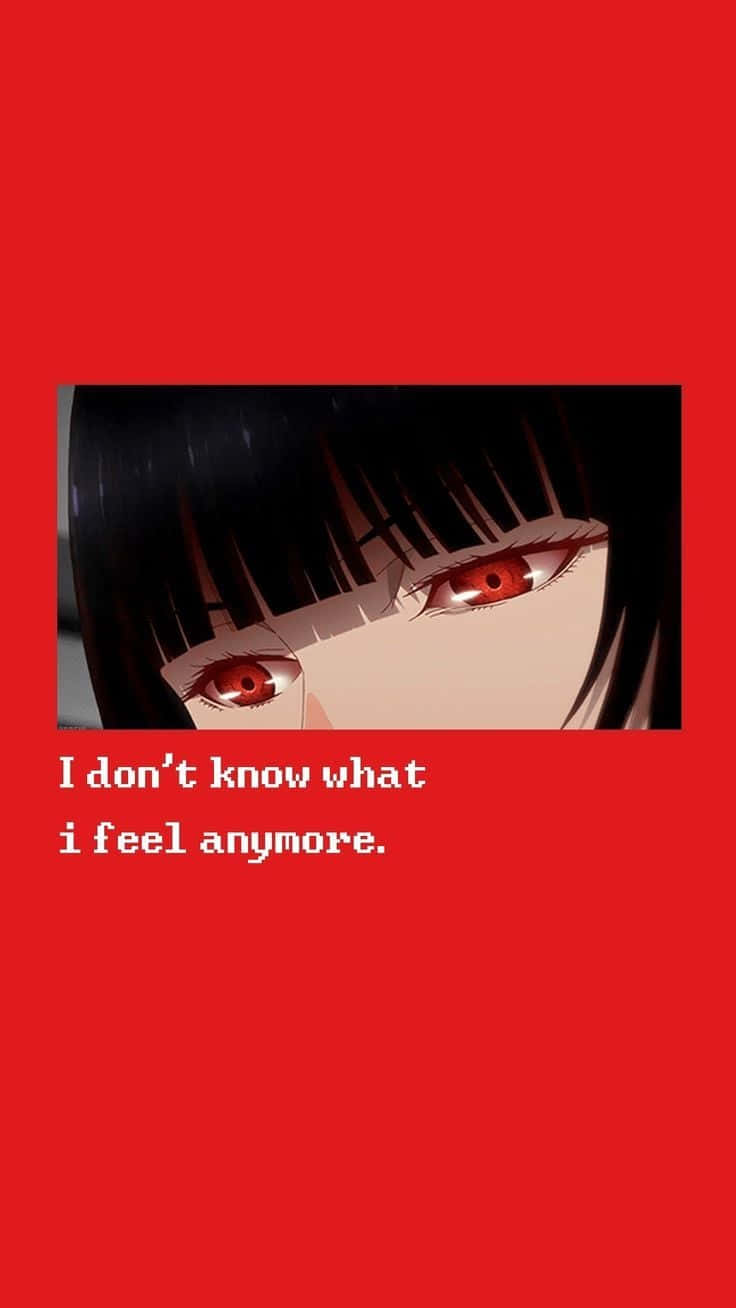 Red Kakegurui Quote Anime Aesthetic