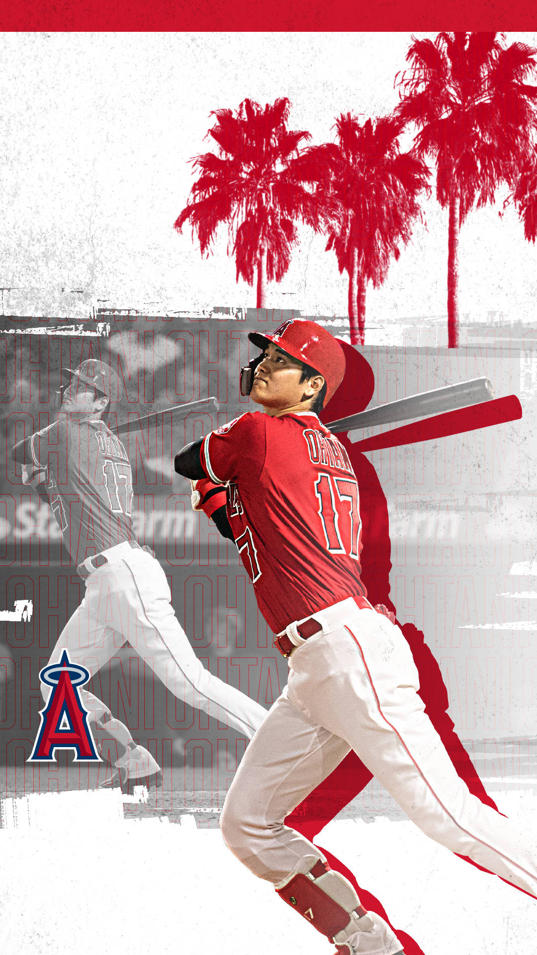 Red La Angels Photo Of Shohei Ohtani Background