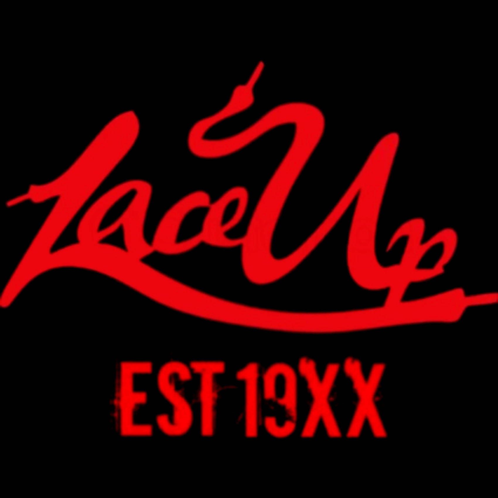 Red Lace Up Est 19xx Background