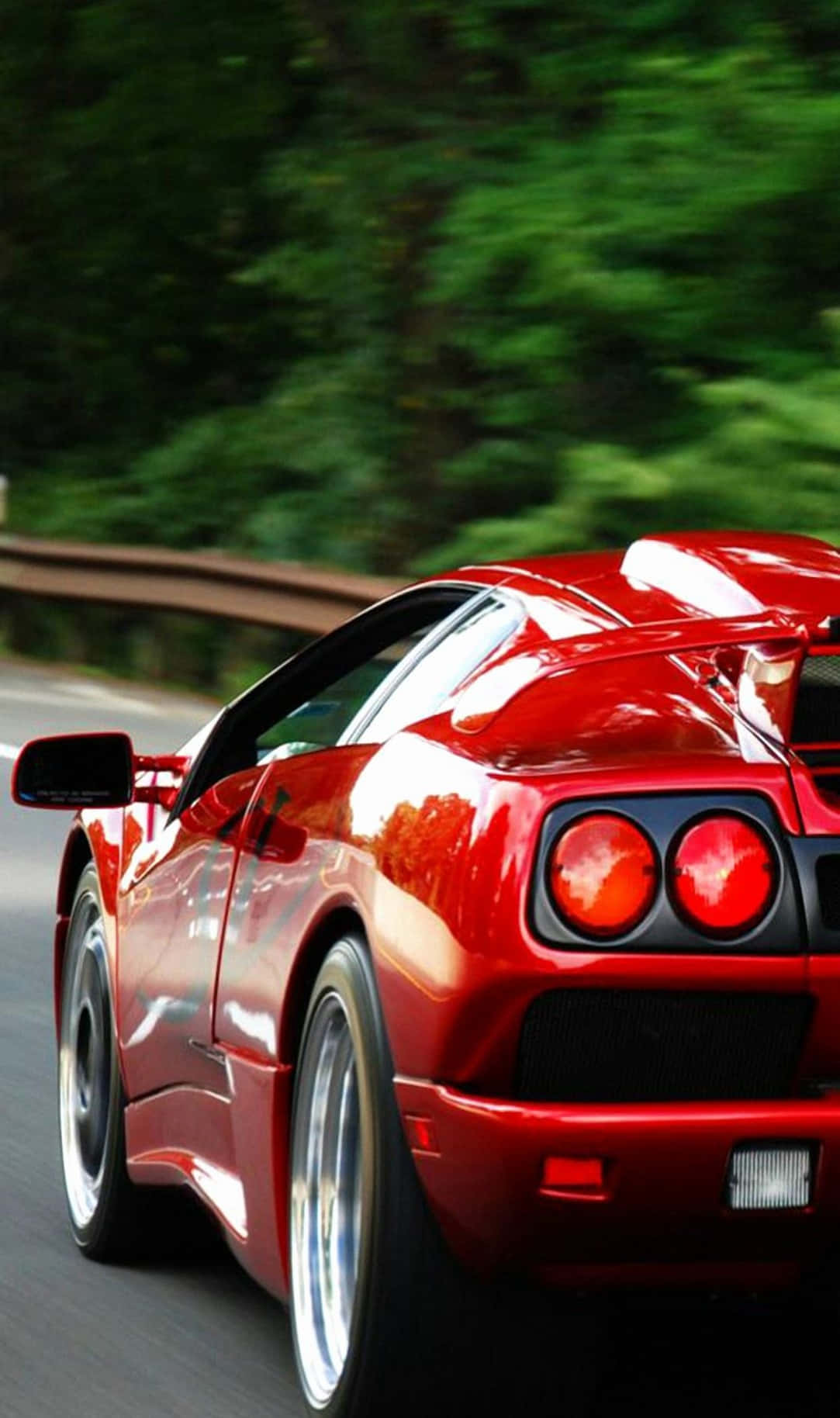 Red Lamborghini Diablo Car Android
