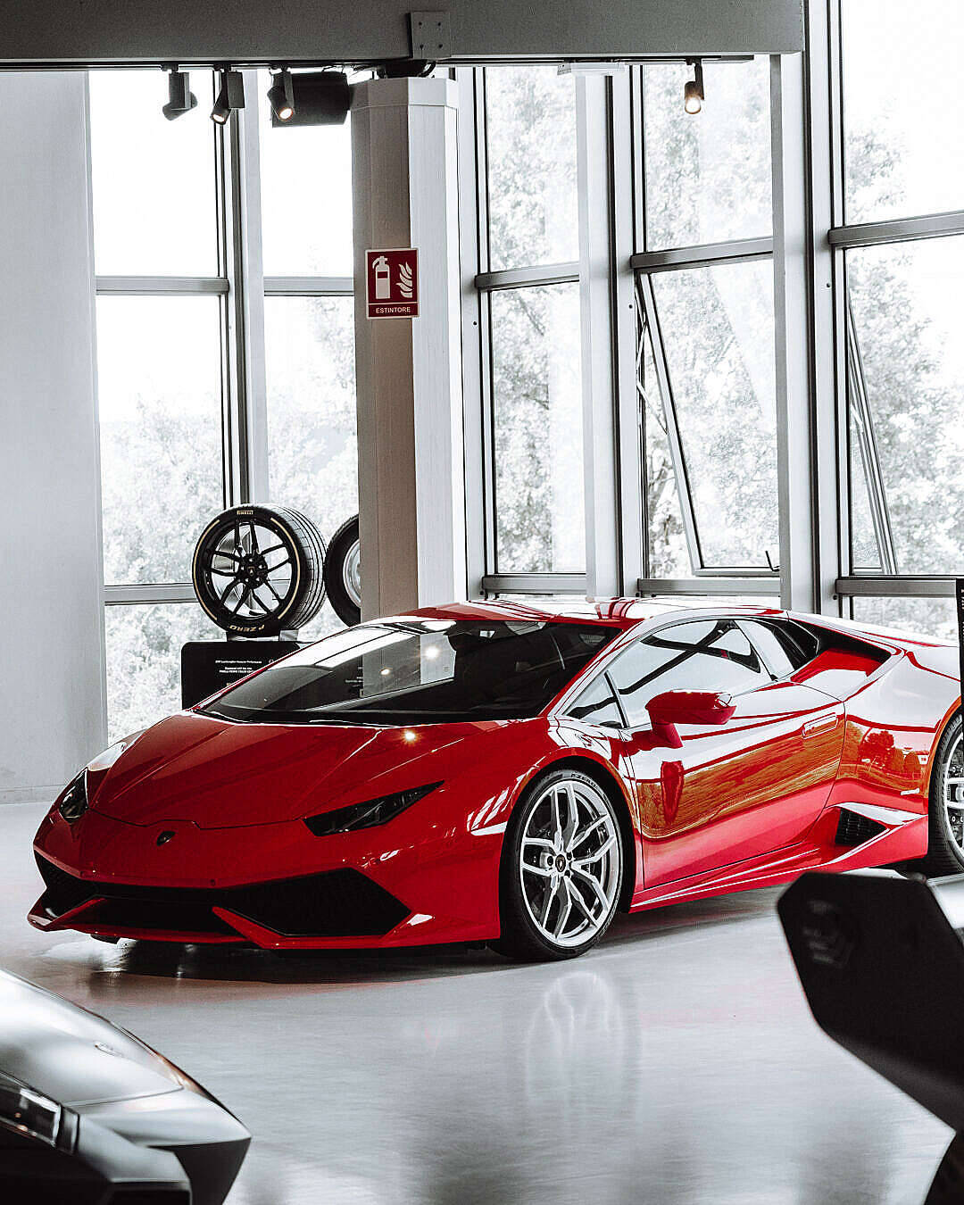 Red Lamborghini Huracan - The Expression Of Luxury And Power Background