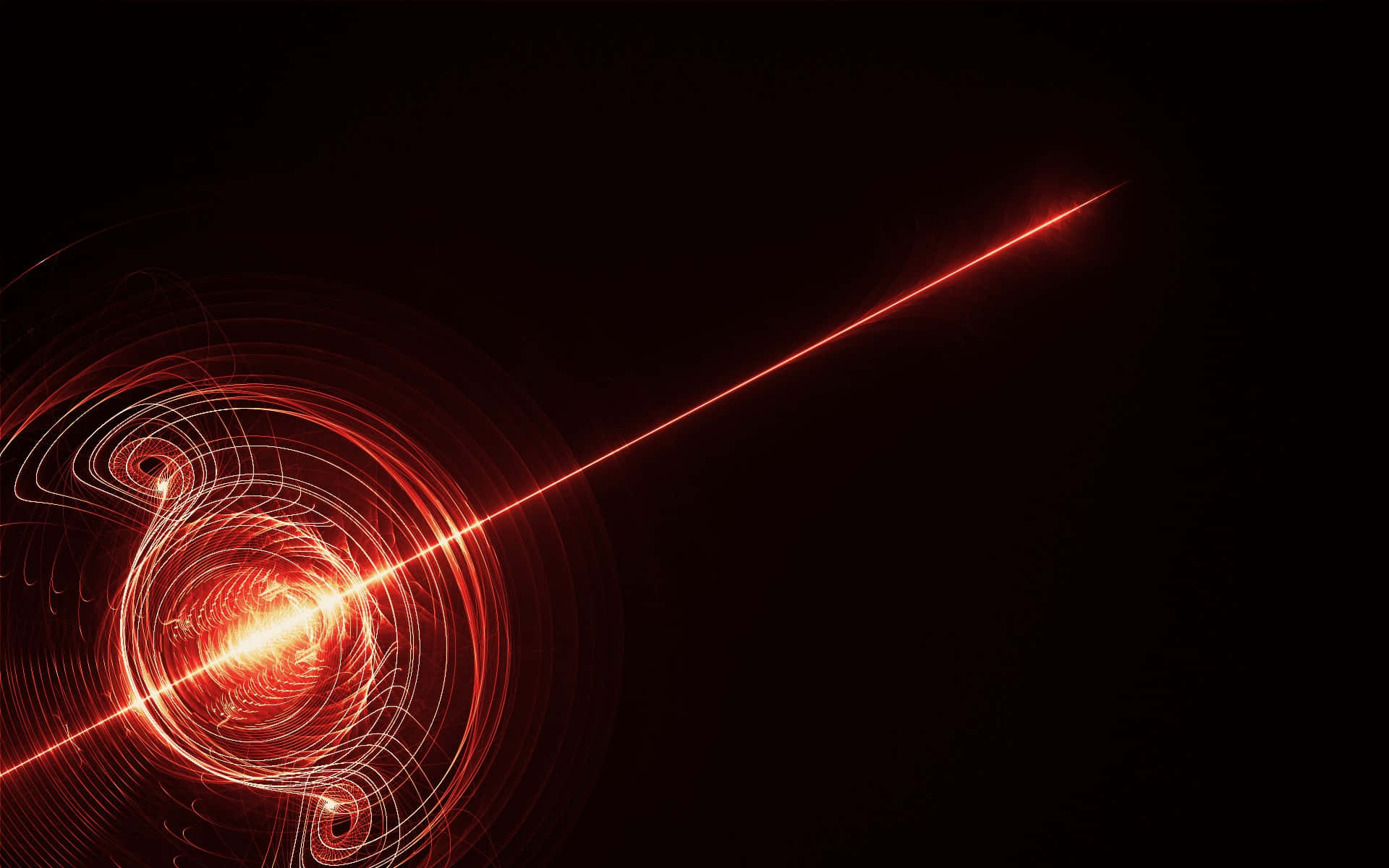 Red Laser Light Beam Spiral Background