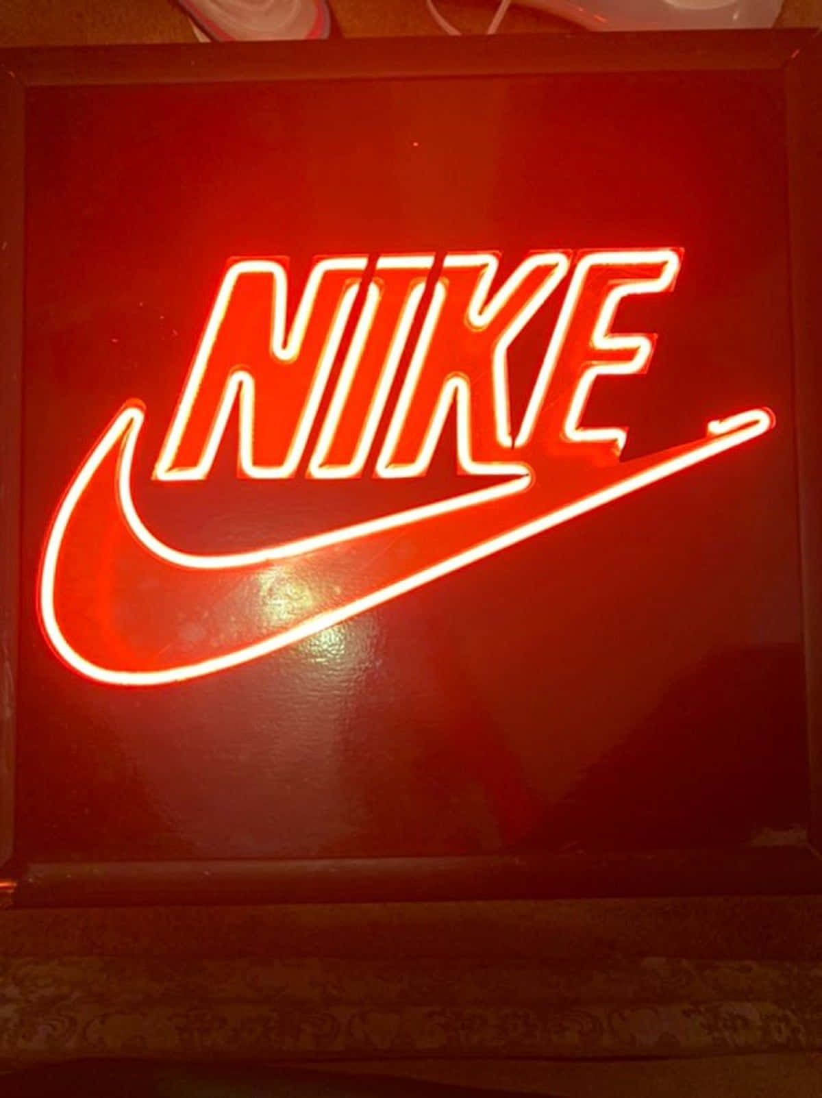 Red Led Lighting Up The Night Background