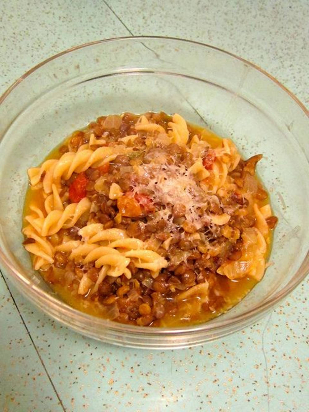 Red Lentils In Rotini