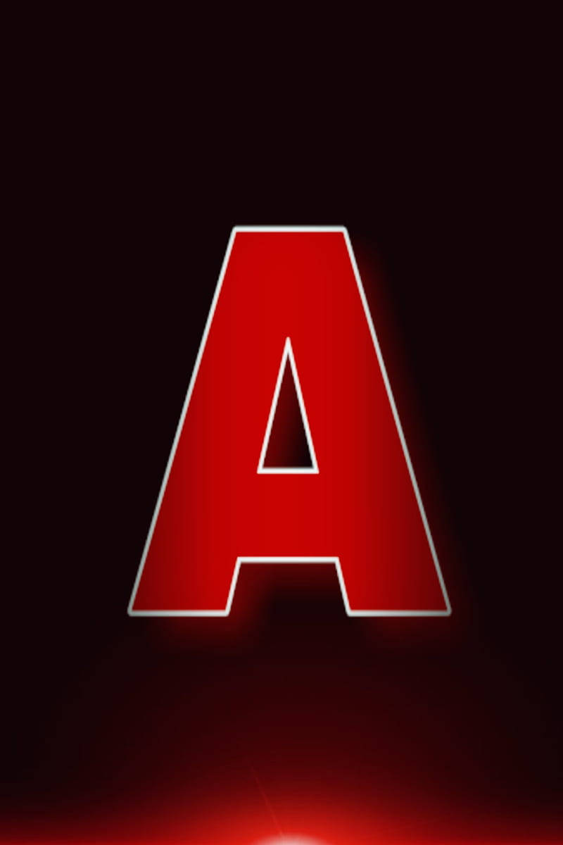 Red Letter A Name Background