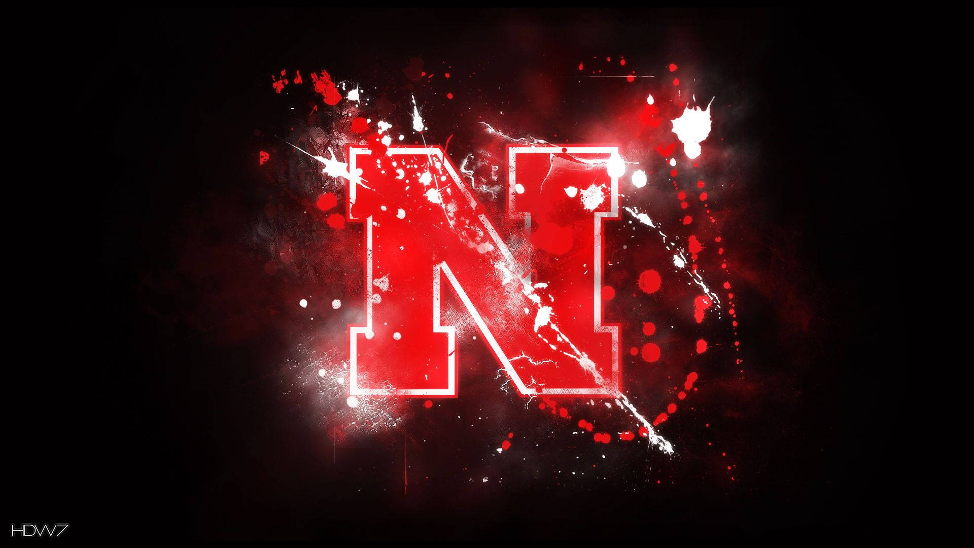 Red Letter N Background